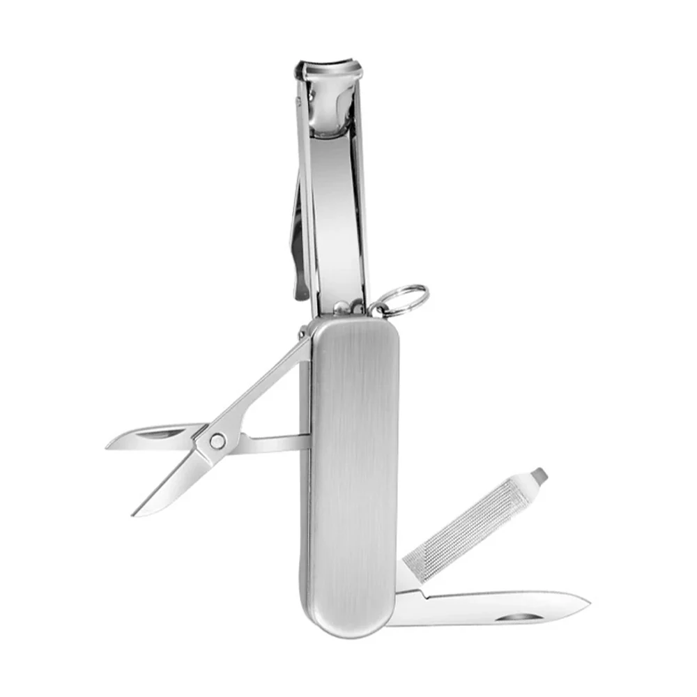 Coupe ongles multifonction avec ciseaux et lime intégrés – Image 5